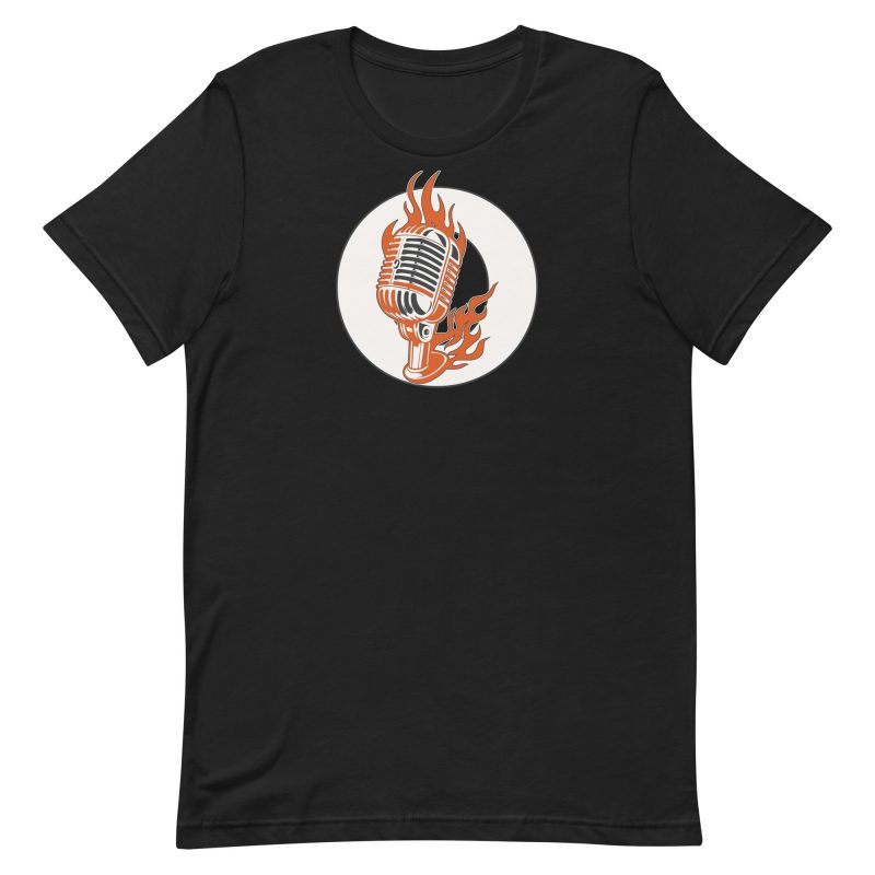 OZZz Signature Flame Mic Tee – Black