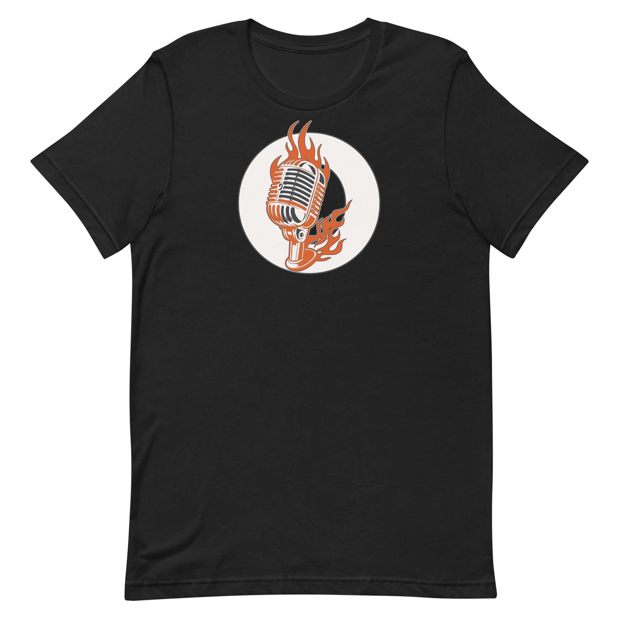 OZZz Signature Flame Mic Tee – Black